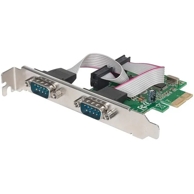 Tarjeta Pci Express A 2 Puertos Serial Db9 Manhattan 152082