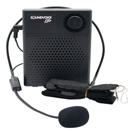 Microfone Headset E Amplificador Com Bluetooth Kit Professor Cor Preto
