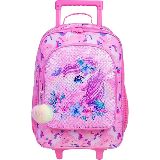 Klfvb Equipaje Para Niños Para Niñas, Linda Maleta Con Rueda