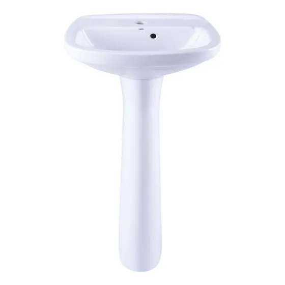 Lavatorio + Columna Ceramico Baño Base Sanitario Oferta Losa