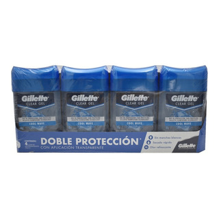 Antitranspirante Gillette Cool Wave Endurance 4 Pza 82 G C/u Antitranspirante Gillette Cool Wave Endurance 4 Pza 82 G C/u