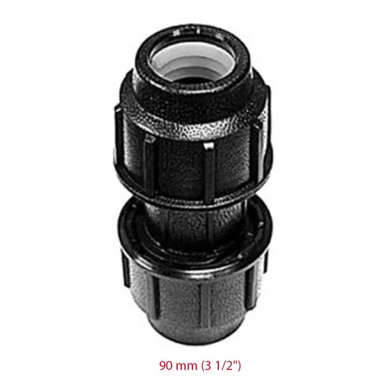 Unión Rápida De 90 Mm (3.1/2 Pulgadas) Para Agua De Riego.