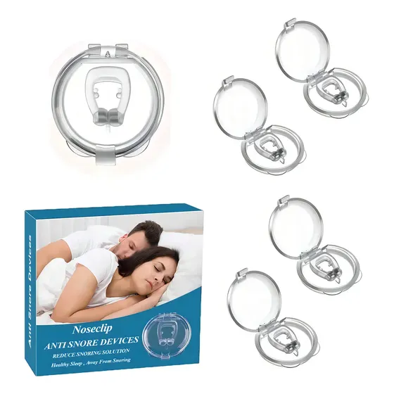 4 Piezas Antironquidos Clip Nasal Magnético, Dilatador Nasal Para Detener Los Ronquidos, Facilitar La Respiración Y Dormir Cómodo | Cuotas sin interés
