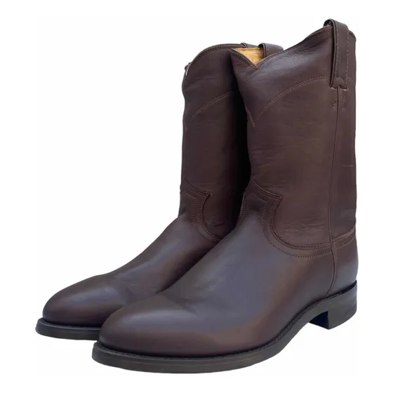 Bota Roper Justin Vaquera Casual Hombre 3153 Negro Café Oval