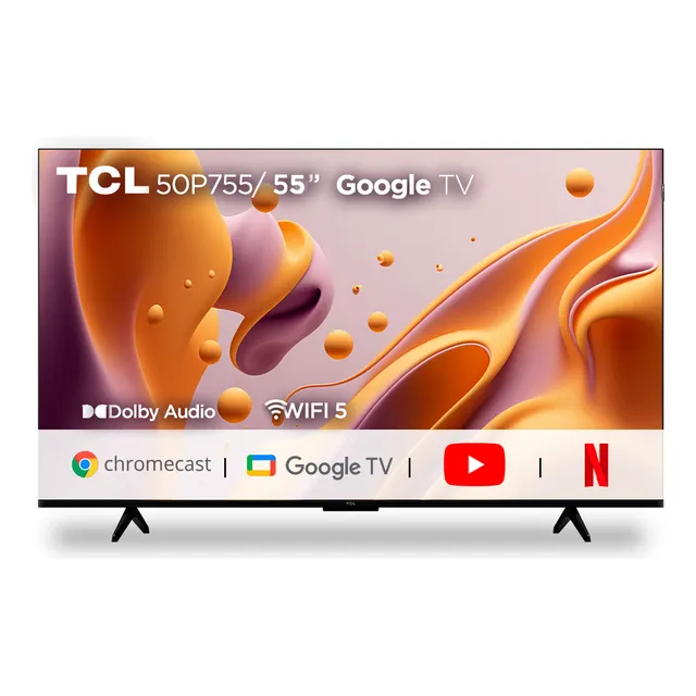 Televisor 55 Pulgadas 4k Uhd Led Smart Google Tv P755 Tcl