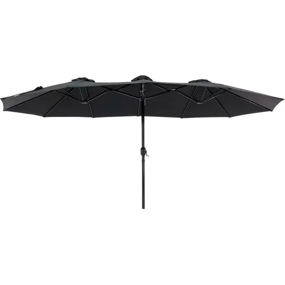 Belfix 12407 ombrelone duplo central 2.7x4.5m cor preto liso