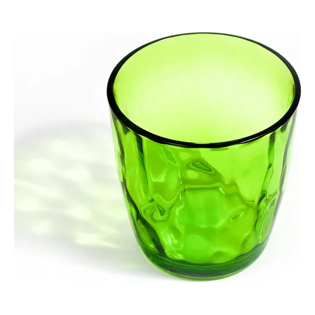 Vaso De Vidrio 300ml 6pz Color Verde Lh-4217