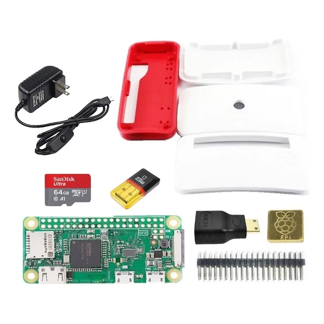 Kit Raspberry Pi Zero W V1.1 Micro Sd 64gb