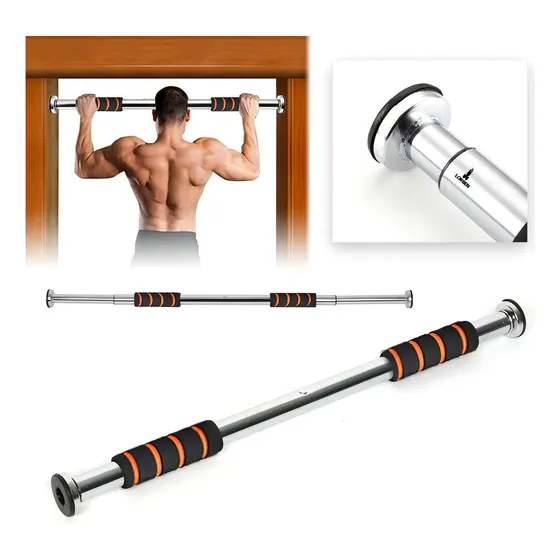 Barra De Puerta Fija Para Ejercicios De Flexión Y Crossfit Color Marrón