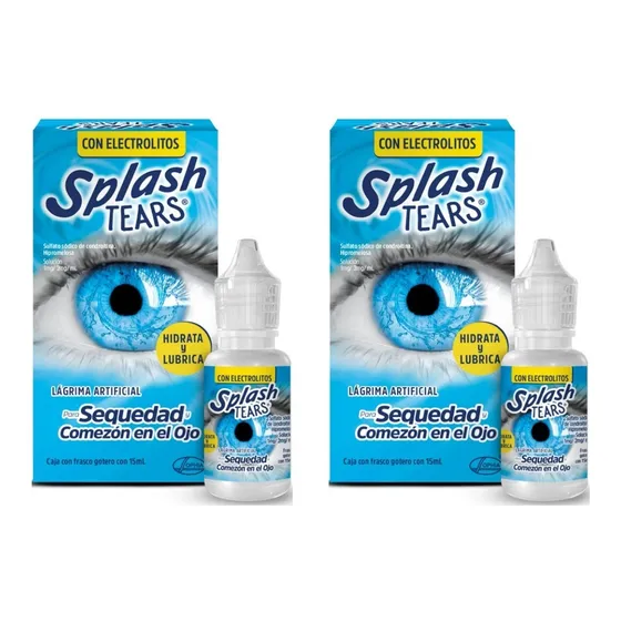 Splash Tears 15ml Lagrima Artificial Del Ojo Seco 2 Pack