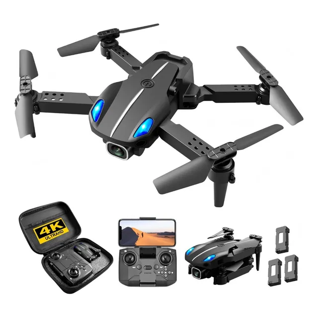 Mini Dron Ky907 Con 4k Hd Cámaras Video Fotos, 3 Baterías