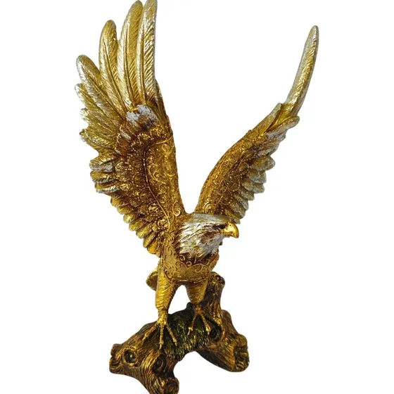 Águia Estátua Decoração Rack Estante Mesa Escritório Luxo