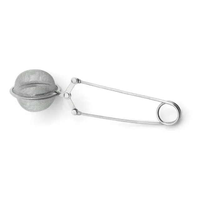Infusor De Té Bola Filtro De Acero Tipo Pinza Infusión 4,5cm