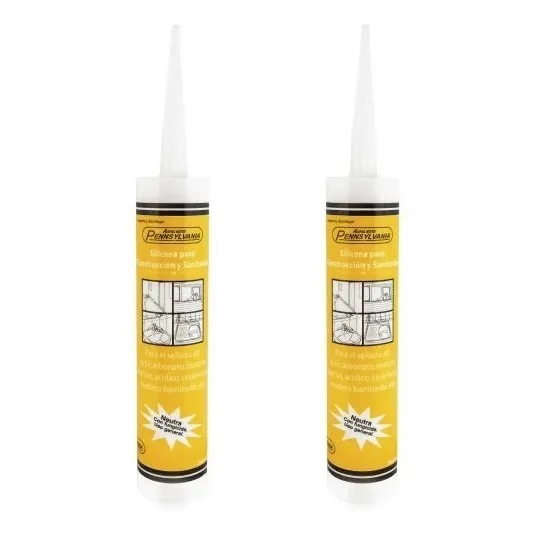 2 X 1 Silicona Neutra 300 Ml Con Fungicida!