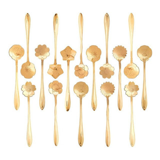 . 16 Piezas Cuchara De Café Flor Cuchara Postres For Café . 16 Piezas Cuchara De Café Flor Cuchara Postres For Café