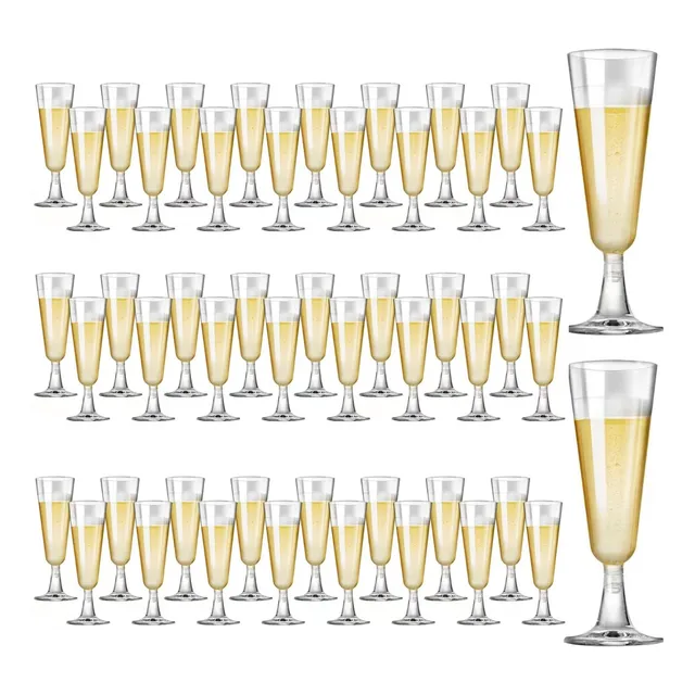 Copas Desechables Vino,postres Plástico Premium 50 Pcs 160ml