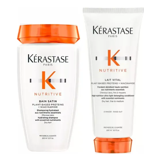 Kerastase Bain Satin 250 Ml + Acond Lait Vital 200 Ml