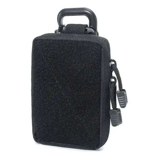Pochete Tática Mini Trilha Camping Unissex Preto Liso
