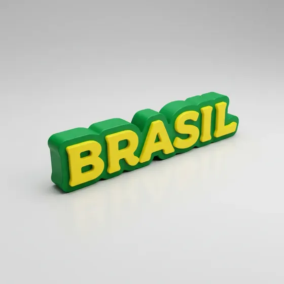 Brasil Enfeite Letreiro Decorativo Decoração Copa Do Mundo