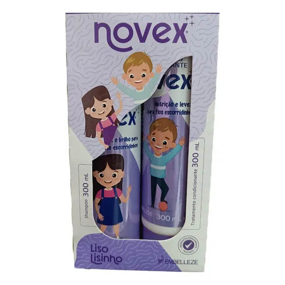 Kit Novex Liso Lisinho Para Niños 300ml