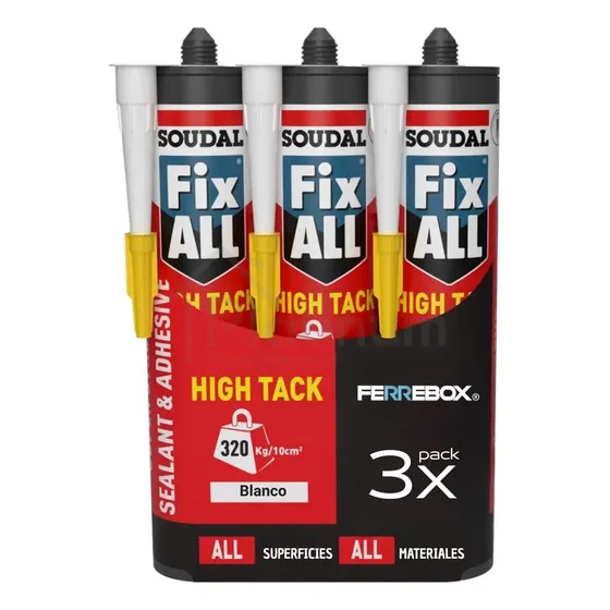 X 3 Super Adhesivo Sellado Fix All High Tack 290 Ml | Soudal
