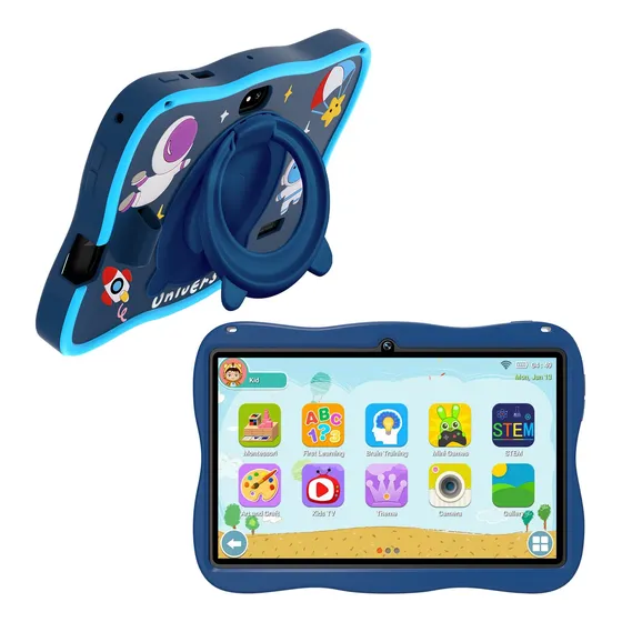 A15 7'' Tableta Para Niños Con Funda Android 12 6+128gb Wifi