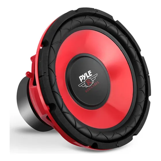 Altavoz De Cono De Alta Performance De 38 Cm, Color Rojo Y A
