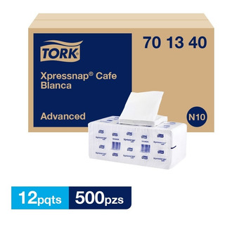 Tork Xpressnap® Café Blanca Advanced 12 Paq / 500 Pzs Tork Xpressnap® Café Blanca Advanced 12 Paq / 500 Pzs