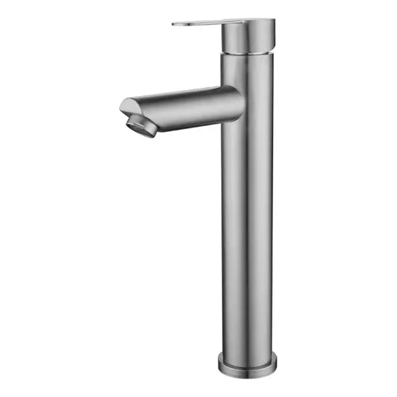 Baño Lavabo Cubierta Montaje Grifo Negro Cepillado 06