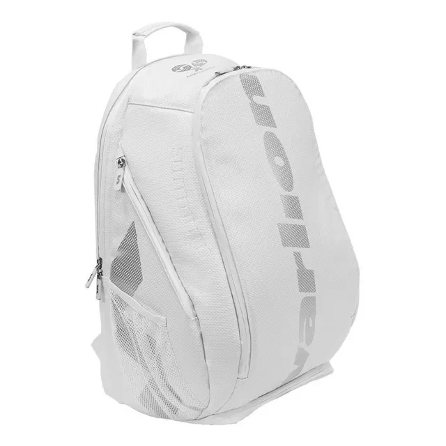 Mochila Varlion Ambassadors Cuero Porta Paleta Padel Olivos Color Blanco