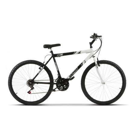 Bicicleta  de passeio Ultra Bikes Bike Aro 26 18v freios v-brakes cor preto/branco