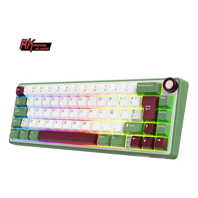 Teclado Mecánico Rkr65 65% Rgb Volume Control Pc