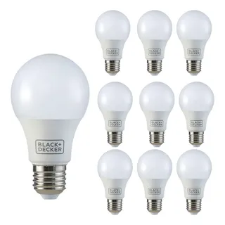 BLACK+DECKERKit Com 10 Lâmpadas Led Branca Black+decker 9w 6500k