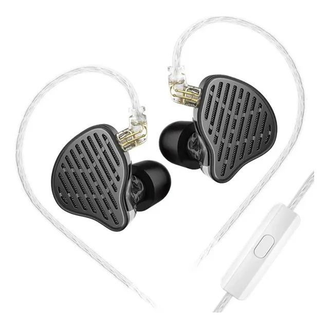 Audífonos In Ear Kz Pr2 Con Micrófono Color Gris Oscuro