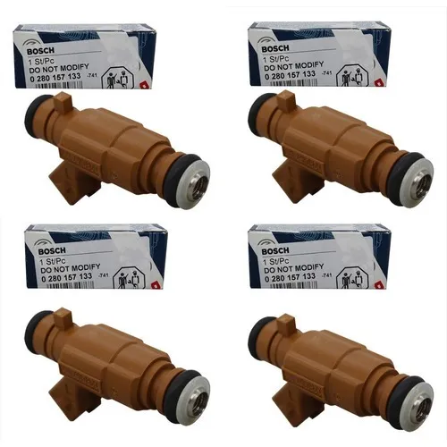 Kit 04 Bico Injetor Cobalt 1.8 Flex 2014 2015 Original Bosch