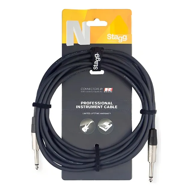 Stagg Cable Para Instrumentos, P/Guitarra/Bajo de 6 Metros NGC6R