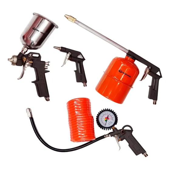 Kit Pistolas Y Accesorios Para Compresores 5 Piezas Daewoo