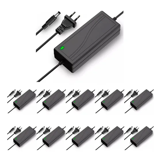 10x Fonte De Alimentação 12v 10a Bivolt Ac/dc- Power Adapter