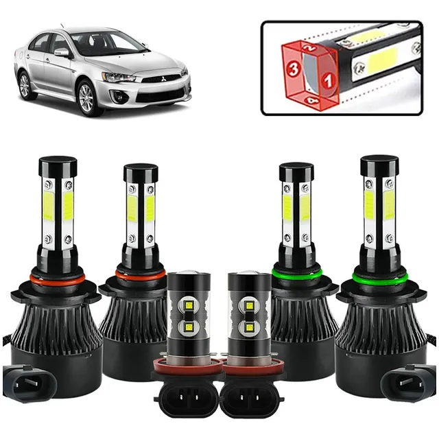 Gbb Para Mitsubishi Kit Focos Led 4 Lados Luz