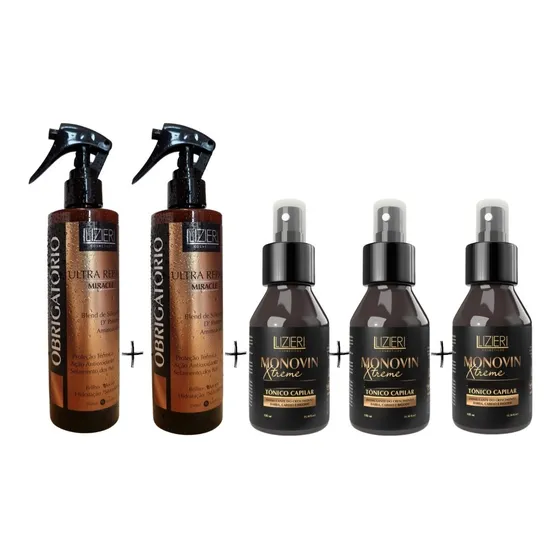 3 Tonico Crescimento Capilar Monovin 2 Leave In Ultra Repair