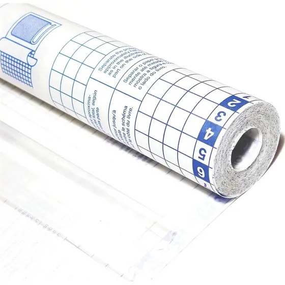 Rollo De Papel Contact Autoadhesivo Transparente 45cm X 1mt