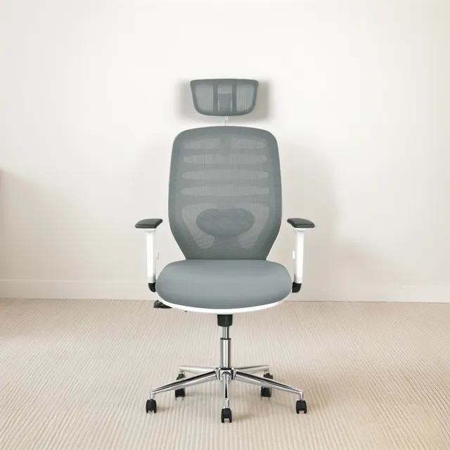 Silla Ergonómica Para Oficina Nicole H Grey _ Decorplas Color Gris