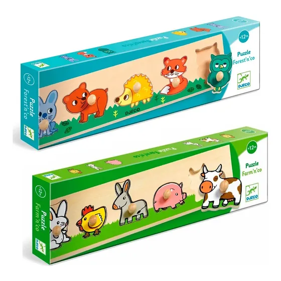 Encaje Juego Niños Madera Puzzle Rompecabezas Djeco