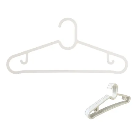 Colgador De Ropa, Pack 10 Color Blanco