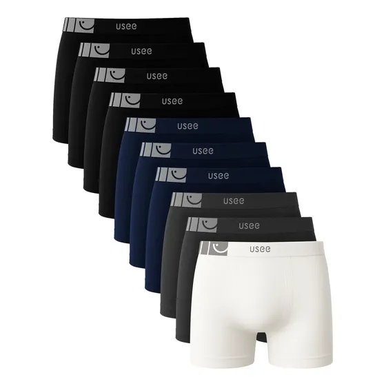 Kit 10 Cueca Boxer Microfibra Sem Costura Adulto Usee Brasil