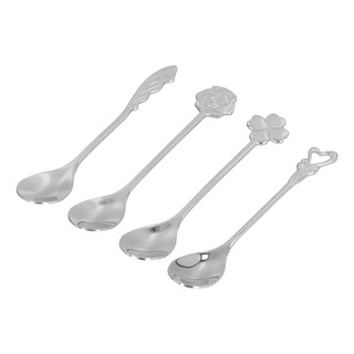 Juego De Cucharas De Postre De Acero Inoxidable Para Mezclar Juego De Cucharas De Postre De Acero Inoxidable Para Mezclar