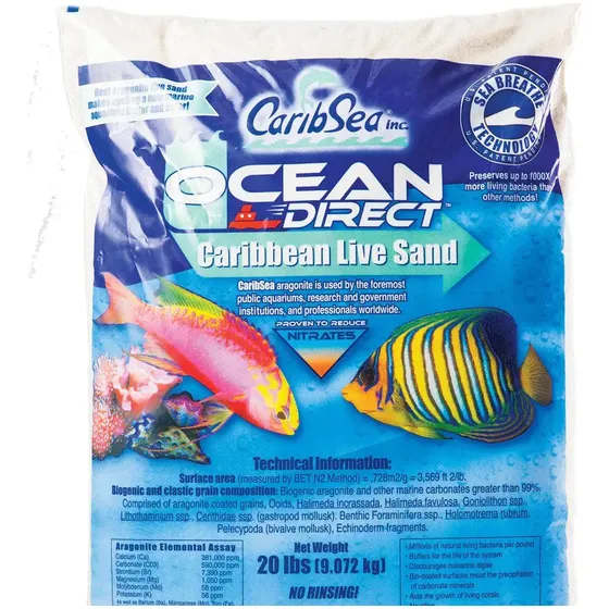 Ocean Direct Aragonita 9kg Caribsea Grade