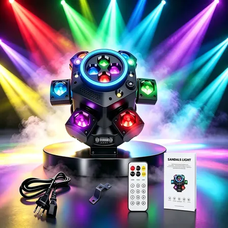 200w Moving Head Light 10 Leds Rgbw Luminação Dj Festa 127/220v