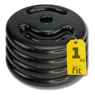 Kit Halter Anilhas (4x) 1 Kg Emborrachadas - Peso Total 4 Kg Kit Halter Anilhas (4x) 1 Kg Emborrachadas - Peso Total 4 Kg