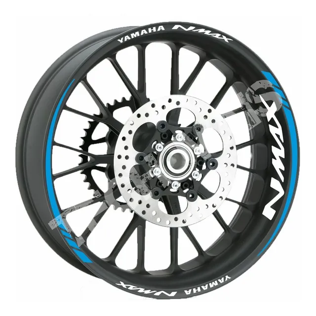Kit Refletivo De Adesivos Para Roda Yamaha Nmax N Max Frisos
